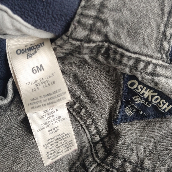 Sold...Black Fleece Lined Overalls - 6 mo - Picture 4 of 6